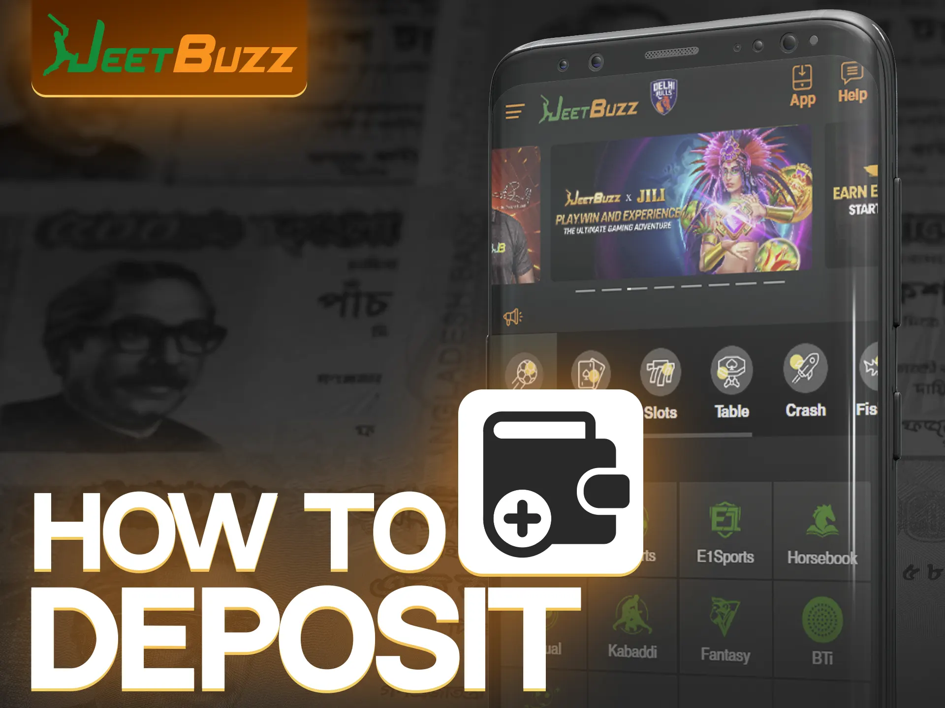 The JeetBuzz app makes it very convenient to recharge your account.