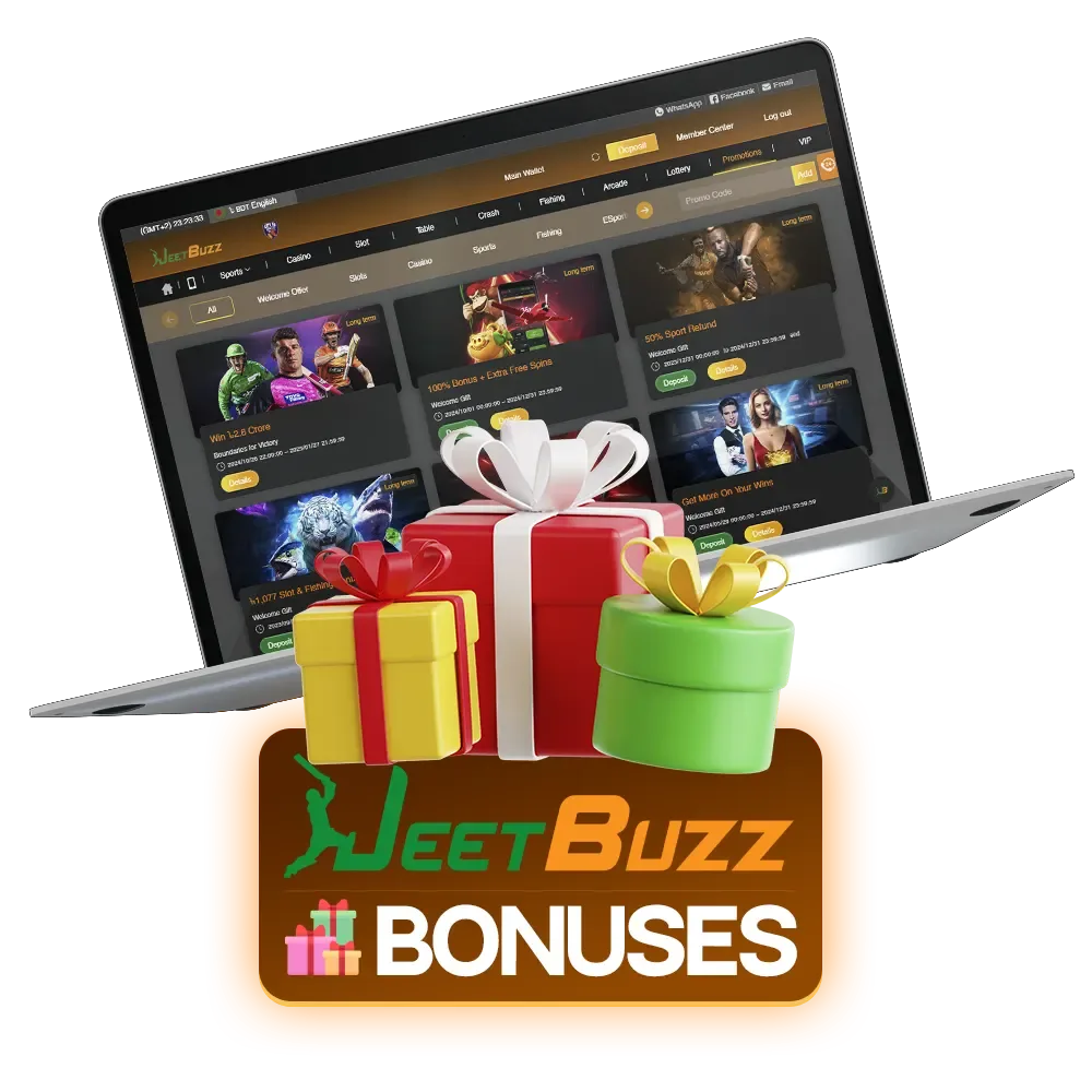 Don't miss the opportunity to get bonuses from JeetBuzz.