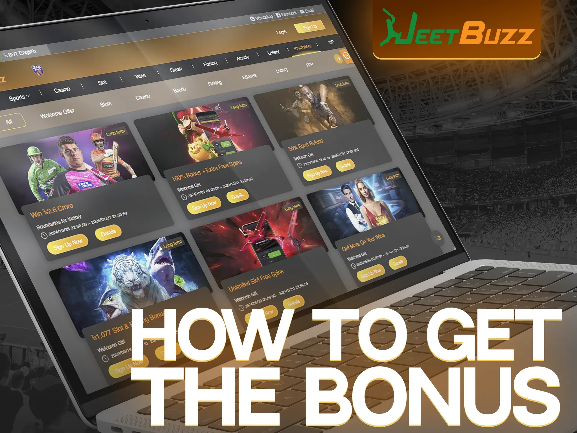 To claim your JeetBuzz bonus, check out our instructions.