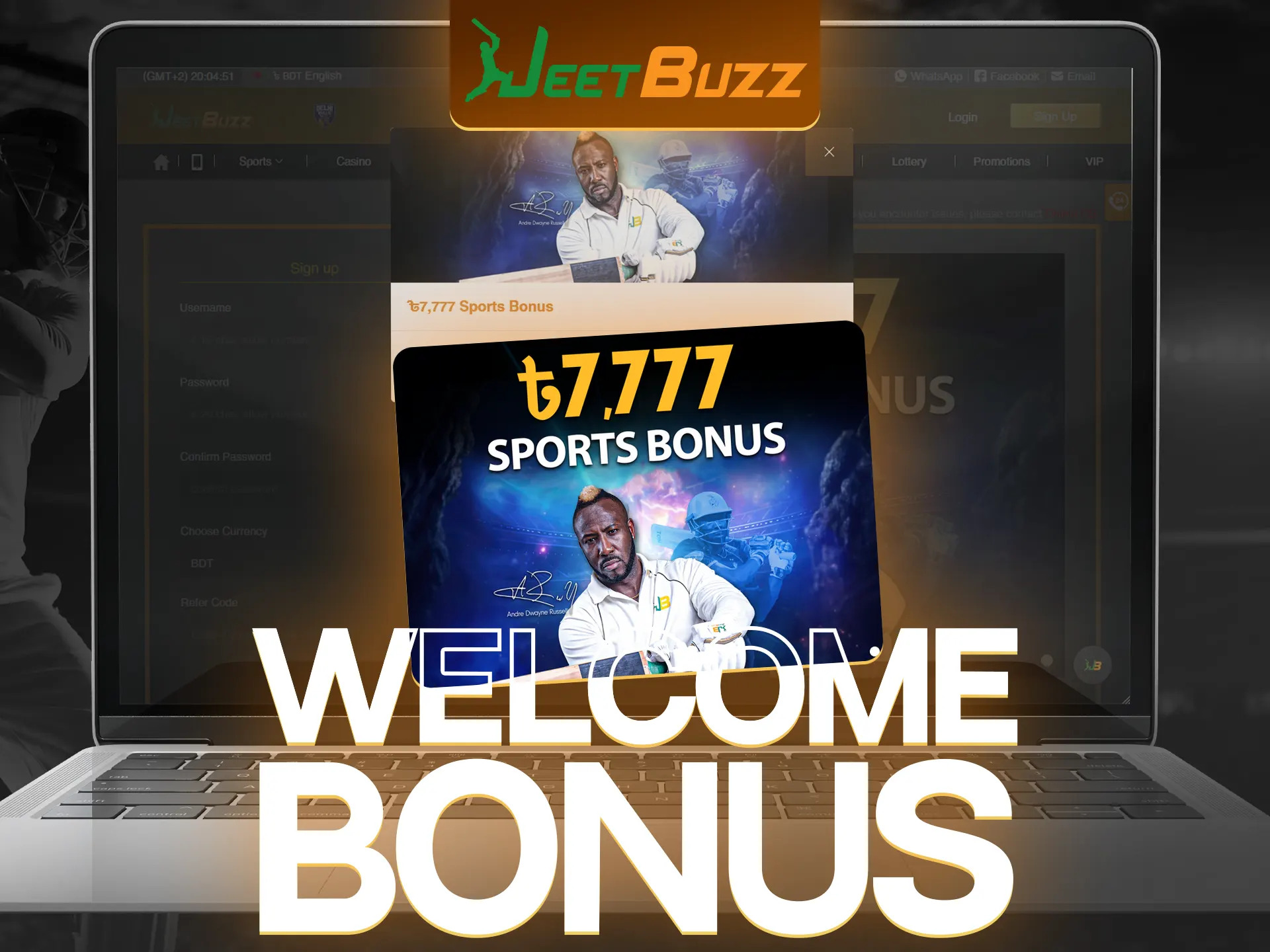 Make your first deposit and enjoy a sports betting bonus from JeetBuzz.