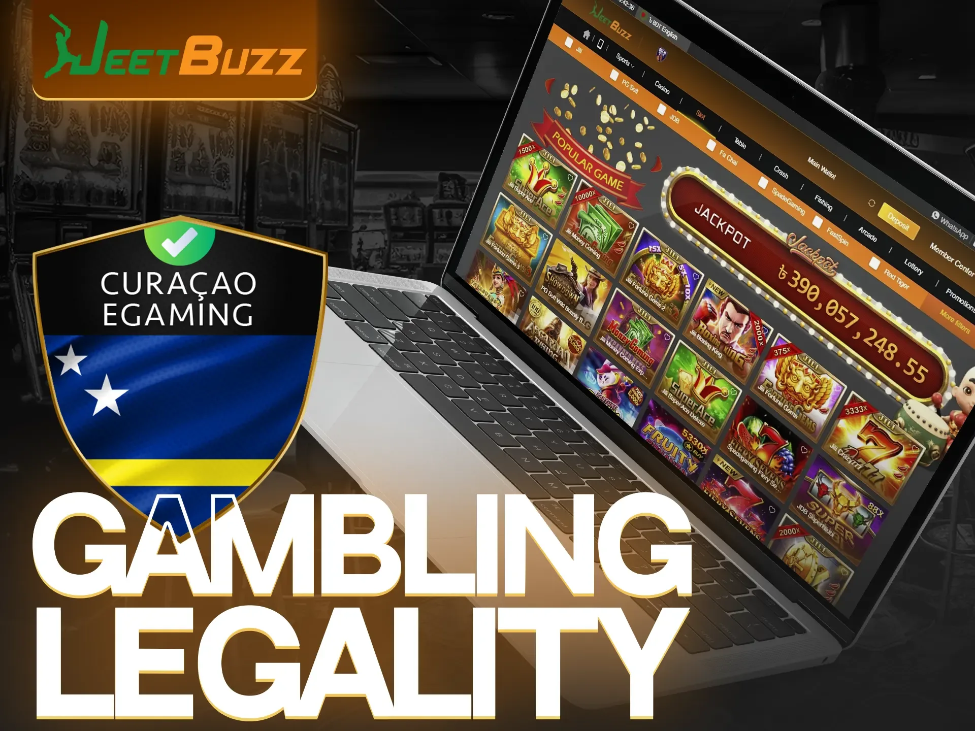 You don't have to worry about the legality and safety of JeetBuzz Casino.