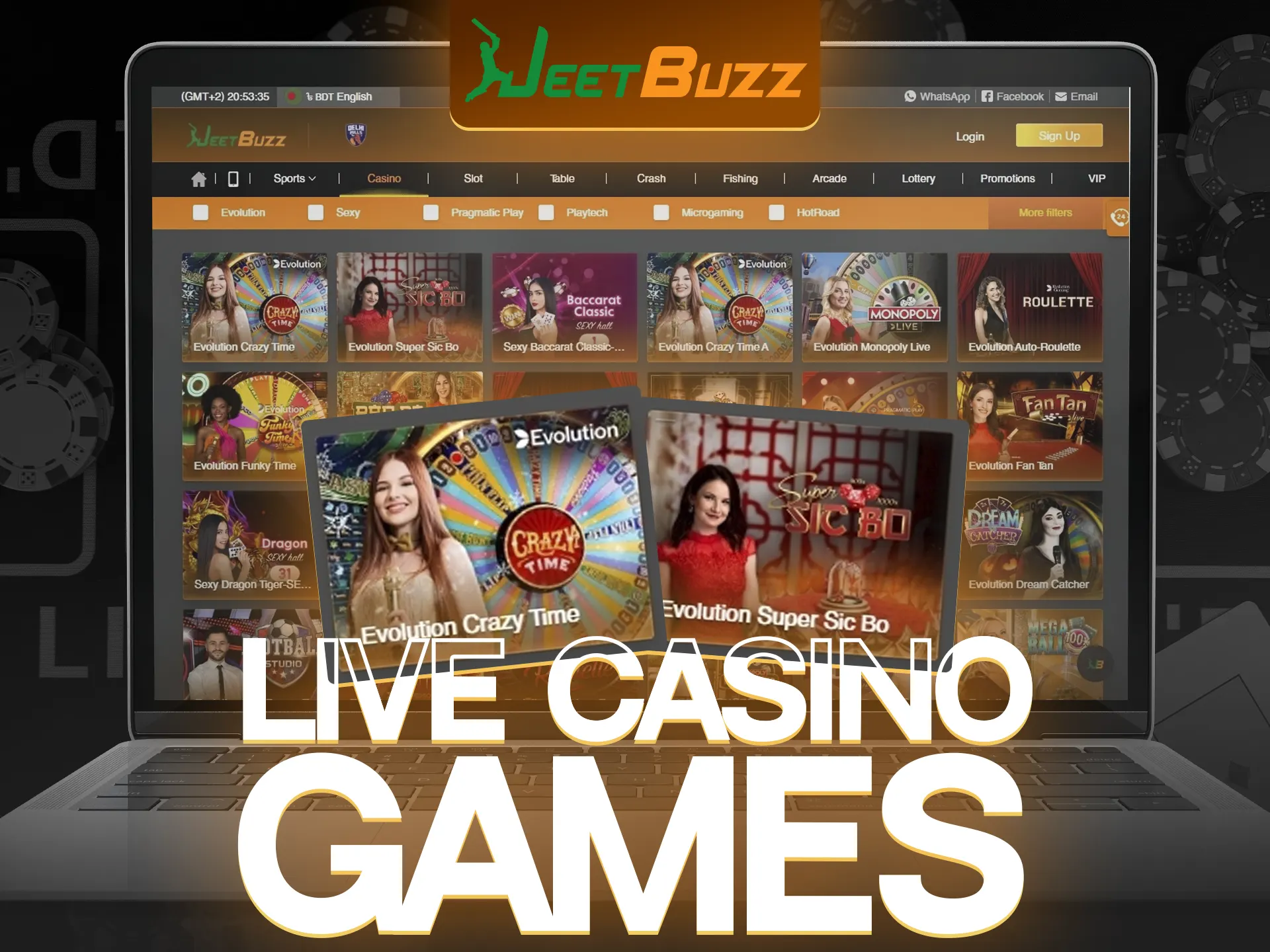 Have an unforgettable experience when you play with the dealers at JeetBuzz.