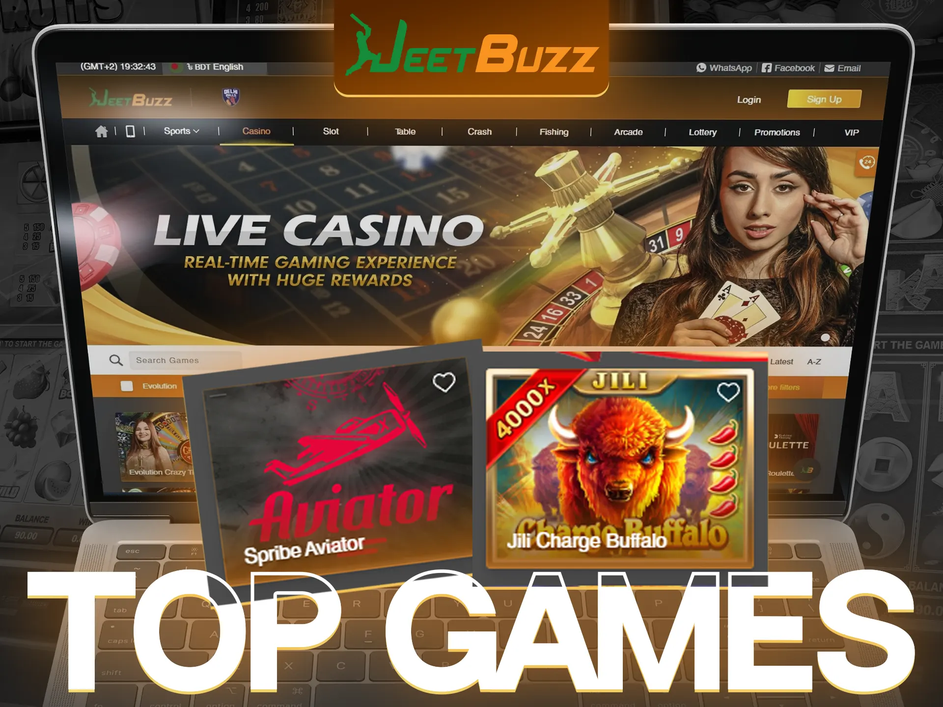 Find out which casino games are most favored by JeetBuzz users.