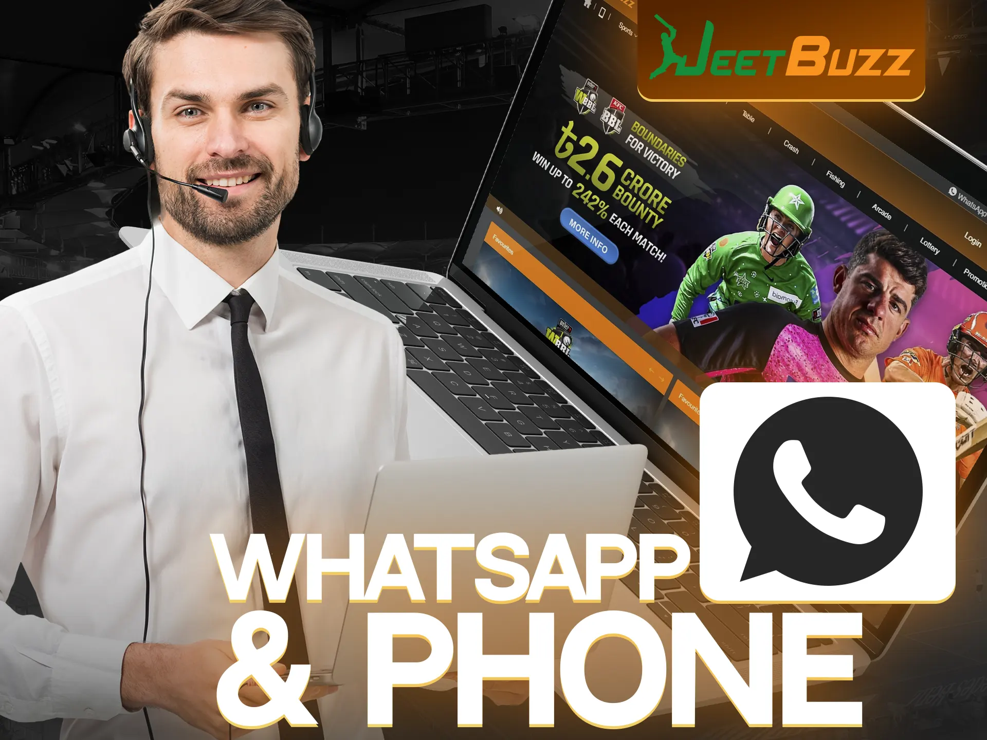 To get answers to your questions, you can contact the JeetBuzz team via WhatsApp or phone.