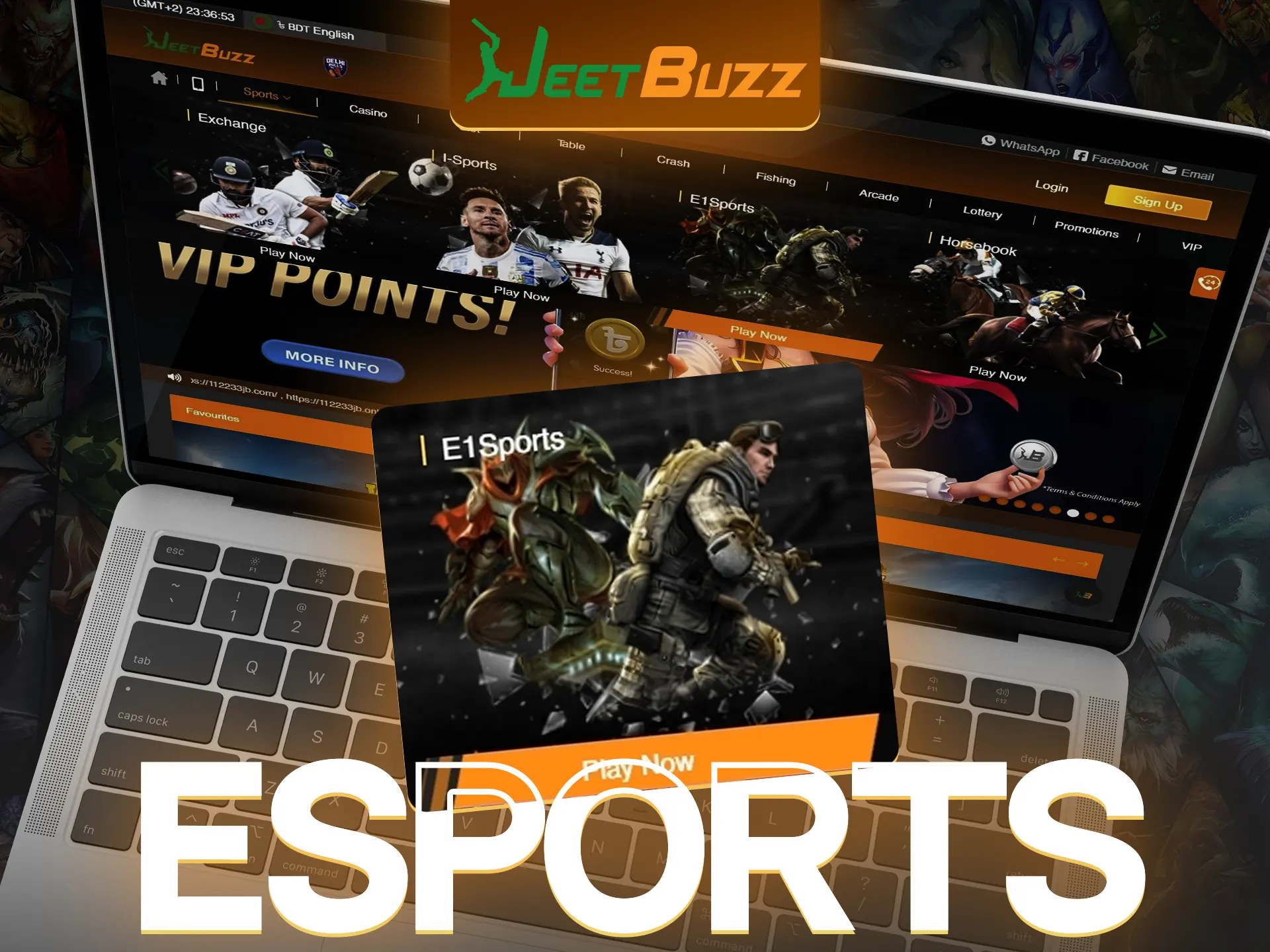 Bet on the outcome of the esports match on JeetBuzz.