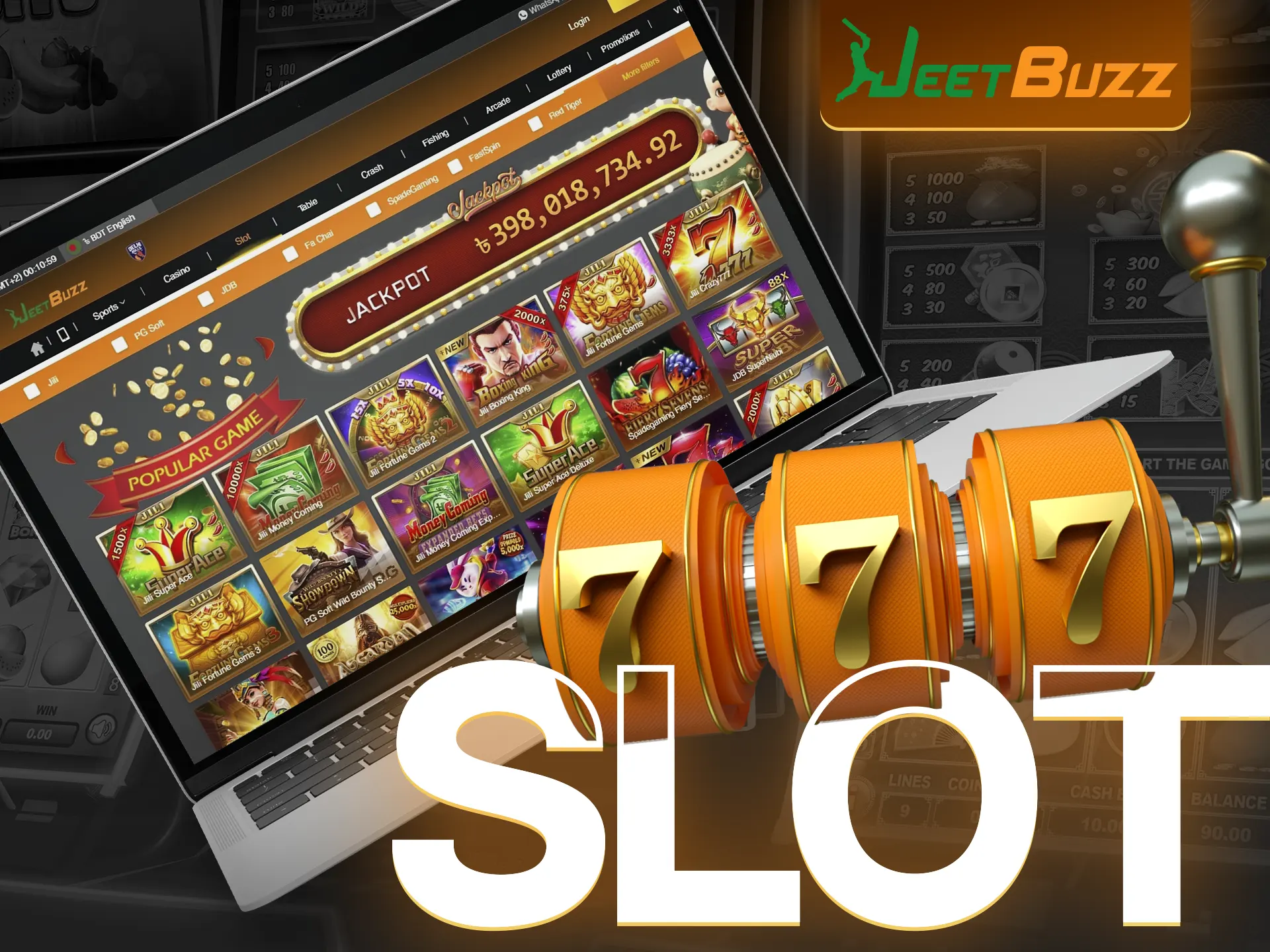 Find your favorite slot game on JeetBuzz.