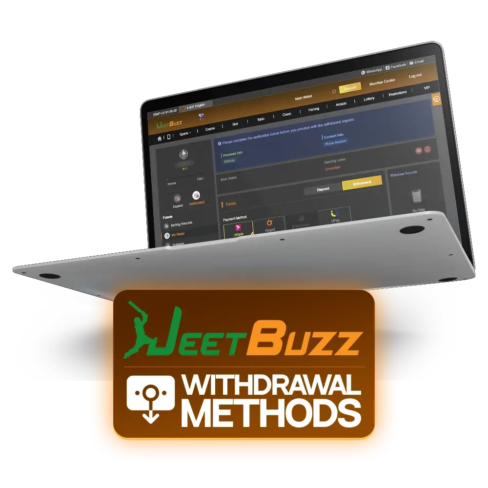 Withdraw funds from JeetBuzz easily and quickly.