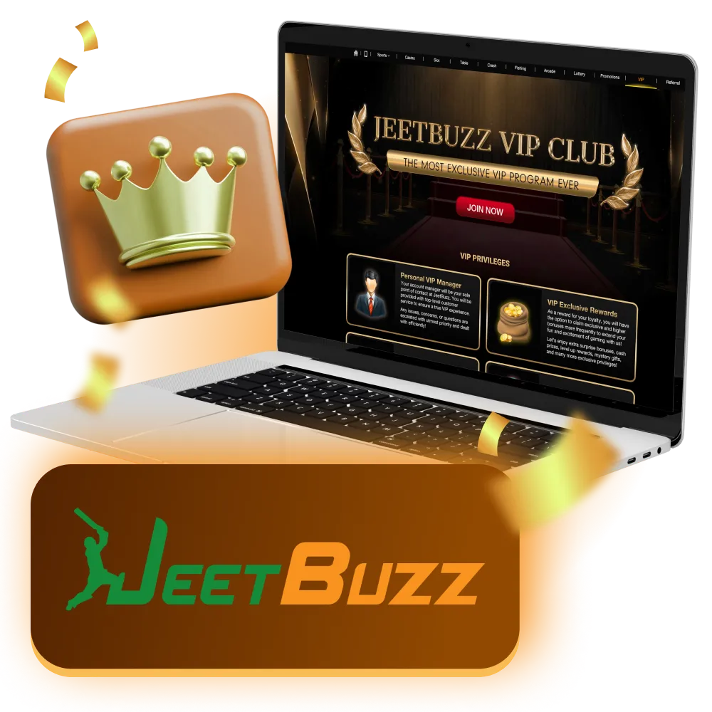 Exclusive benefits for JeetBuzz Casino VIP members.