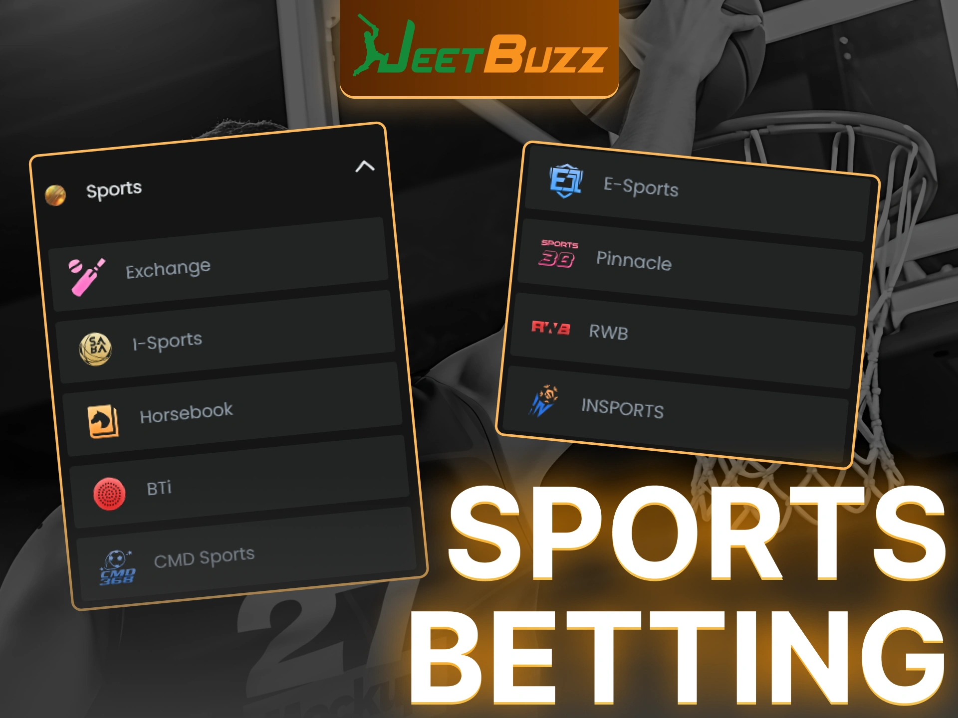 Choose one of provided platforms to bet on sports with JeetBuzz.